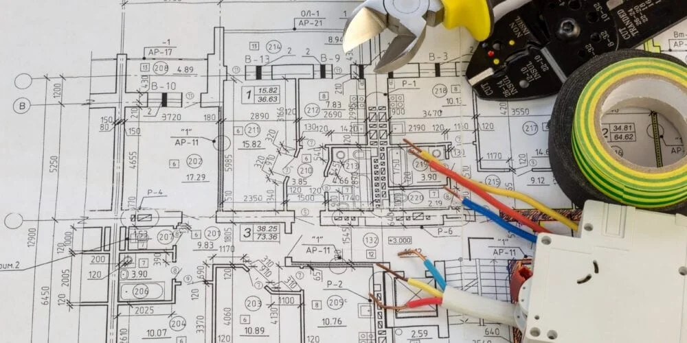 Commercial electrical contractor working on office building in Fort Pierce FL